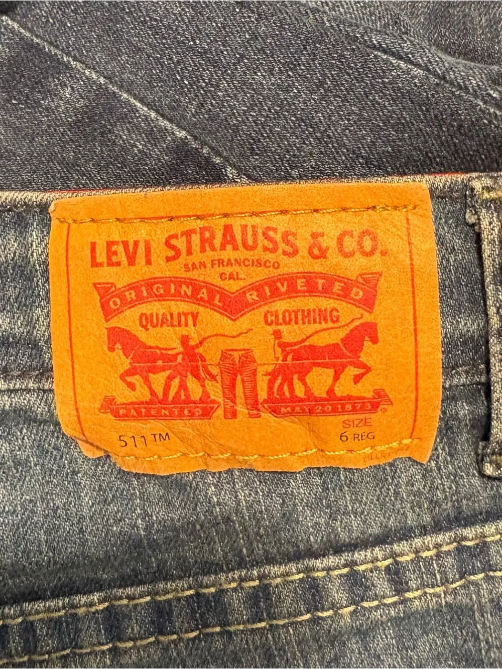 Boys Levi's Light Blue Kids Straight Leg Jeans size 6
